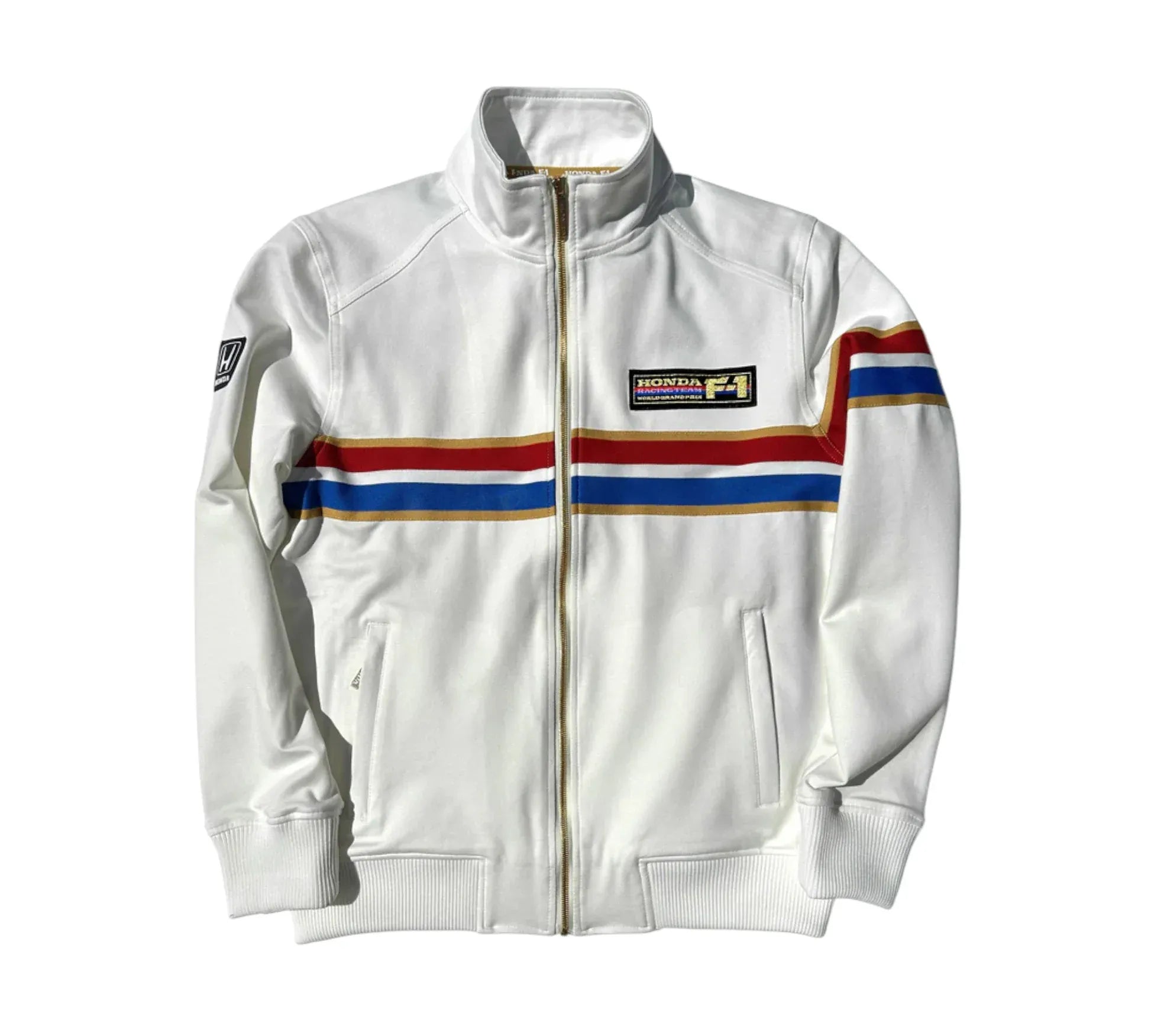 1986 Honda F1 Team White Zipper Racing Jacket