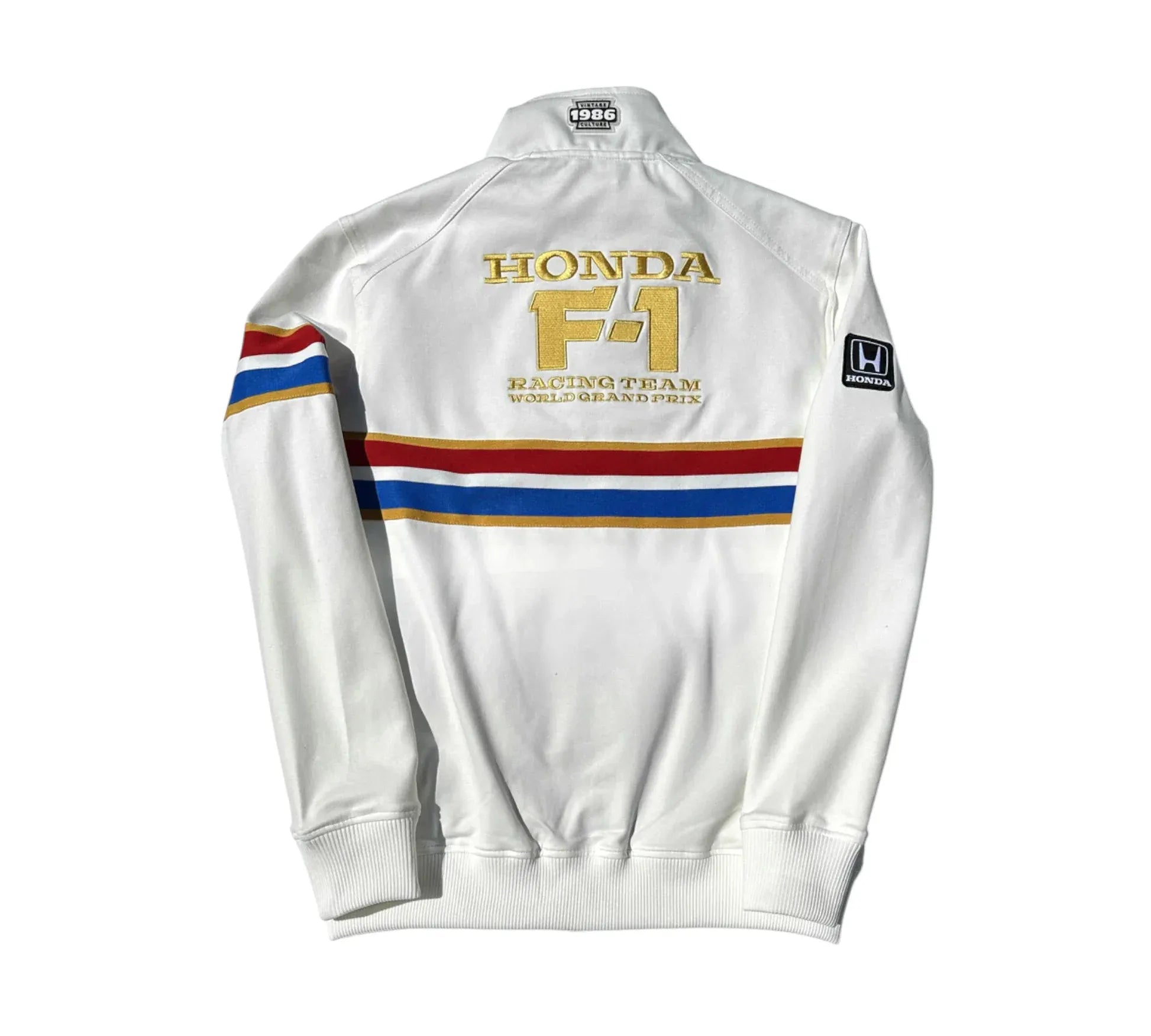 1986 Honda F1 Team White Zipper Racing Jacket