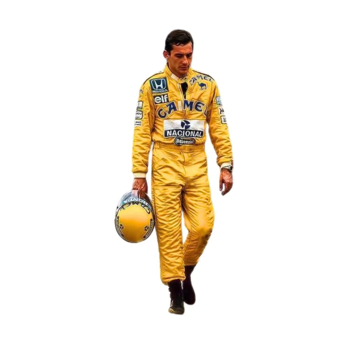 1987 Ayrton Senna F1 Racing Suit – Lotus Replica Edition