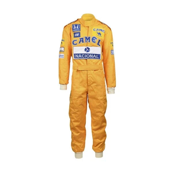 1987 Ayrton Senna F1 Racing Suit – Lotus Replica Edition