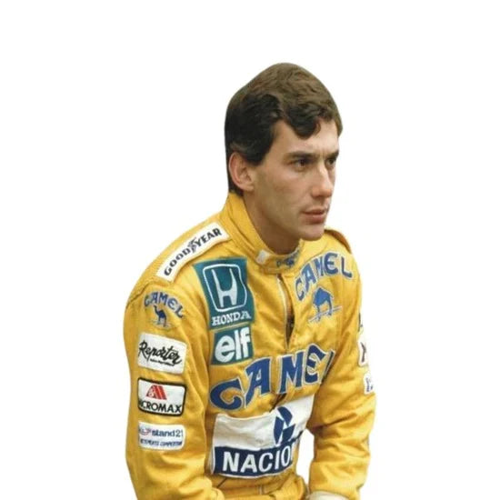 1987 Ayrton Senna F1 Racing Suit – Lotus Replica Edition