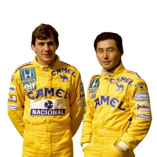 1987 Ayrton Senna F1 Racing Suit – Lotus Replica Edition