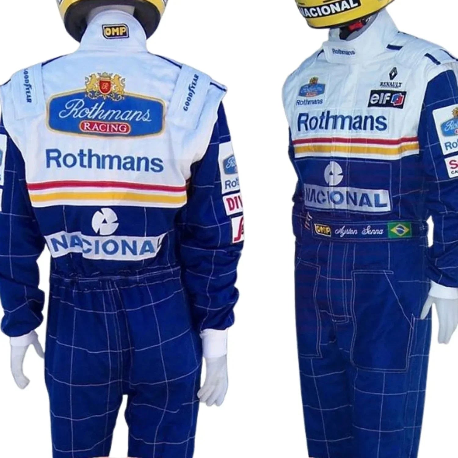 1994 Ayrton Senna Williams F1 Racing Suit Replica