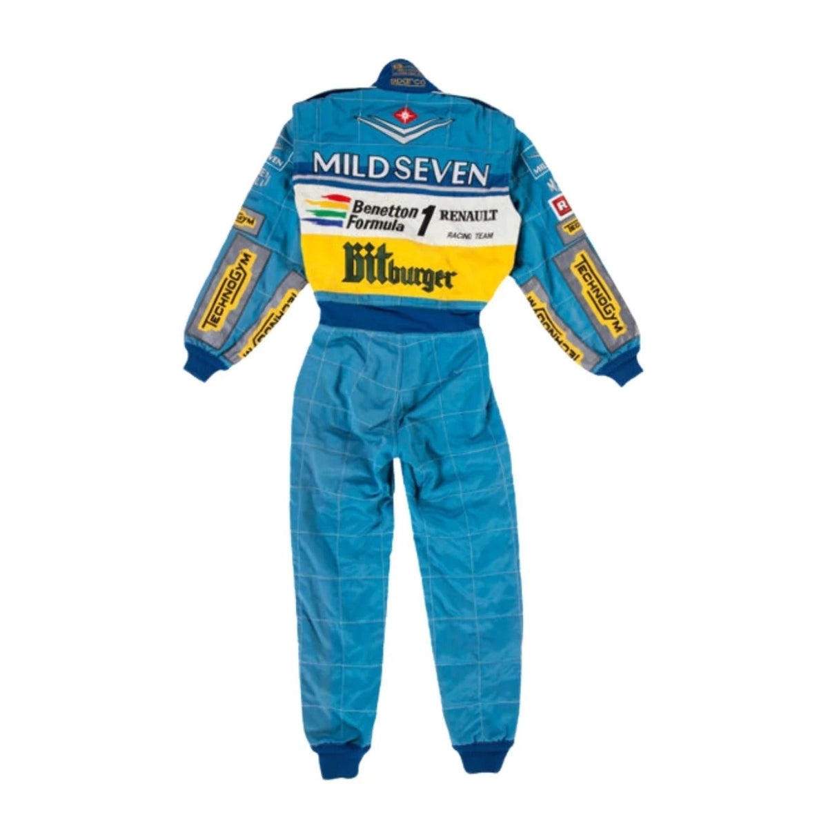 1995 Michael Schumacher Benetton Bitburger F1 Racing Suit Replica