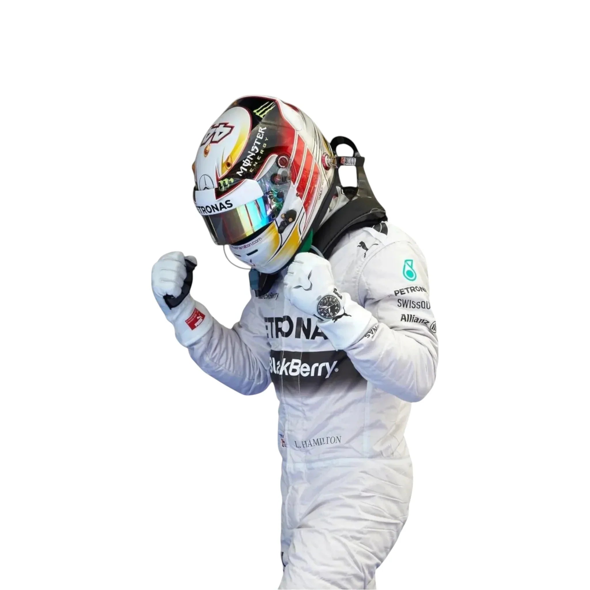 2014 Lewis Hamilton Mercedes Petronas F1 Race Suit