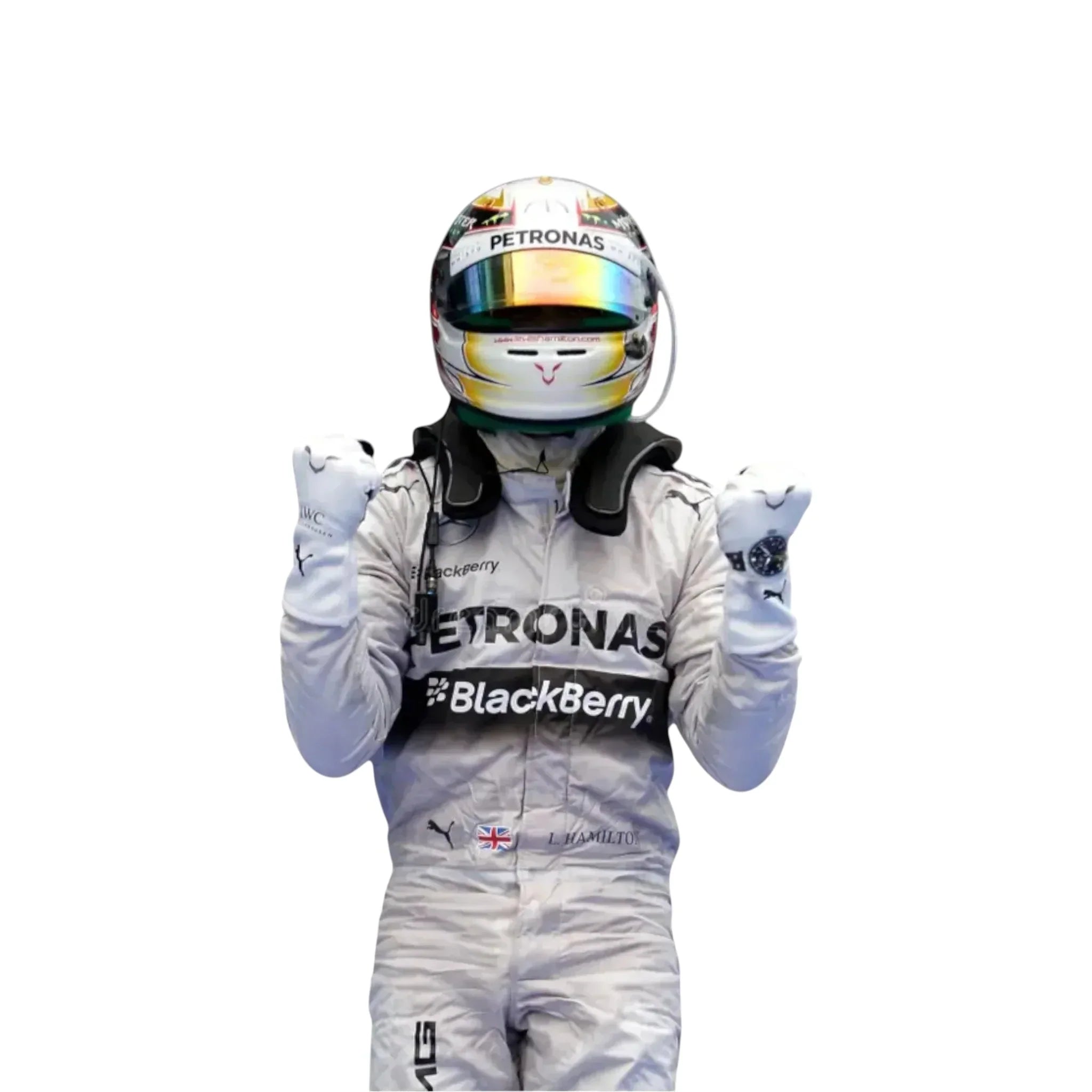 2014 Lewis Hamilton Mercedes Petronas F1 Race Suit
