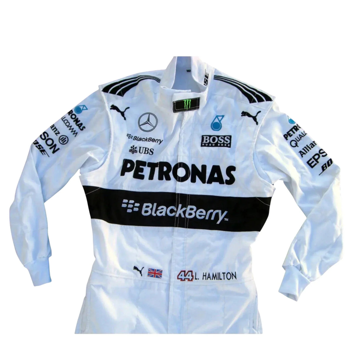 2015 Lewis Hamilton Mercedes AMG Embroidered F1 Race Suit