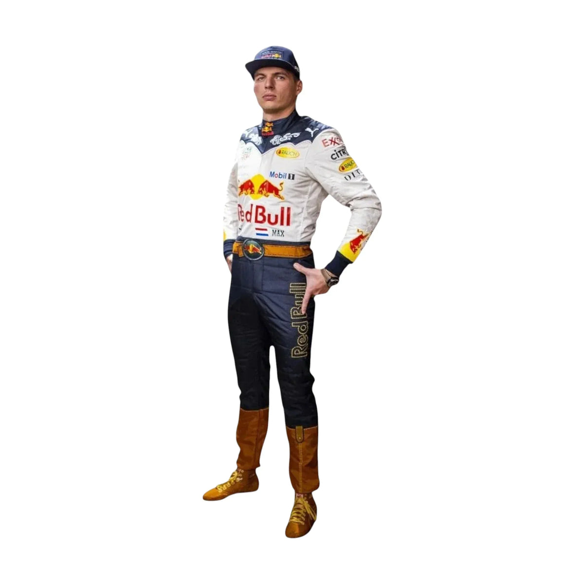 2018 Max Verstappen Special Edition Red Bull Cowboy Racing Suit