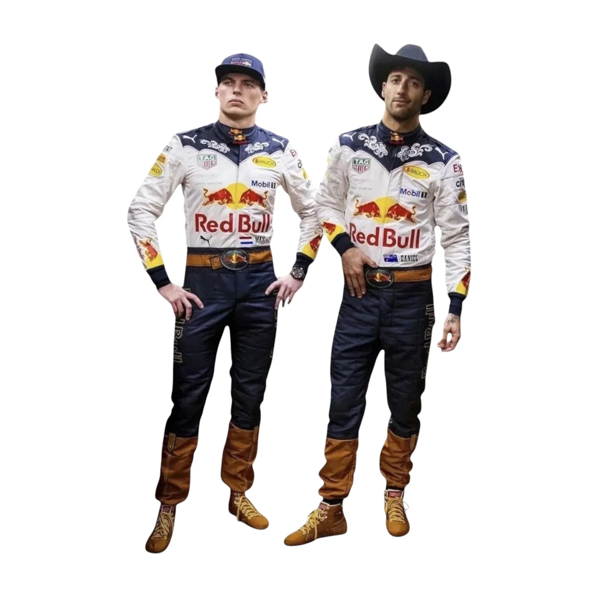 2018 Max Verstappen Special Edition Red Bull Cowboy Racing Suit