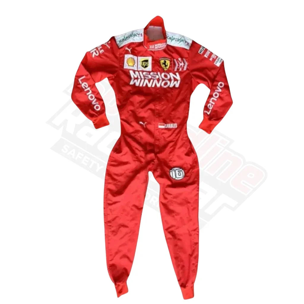 2019 Charles Leclerc Ferrari Mission Winnow F1 Race Suit