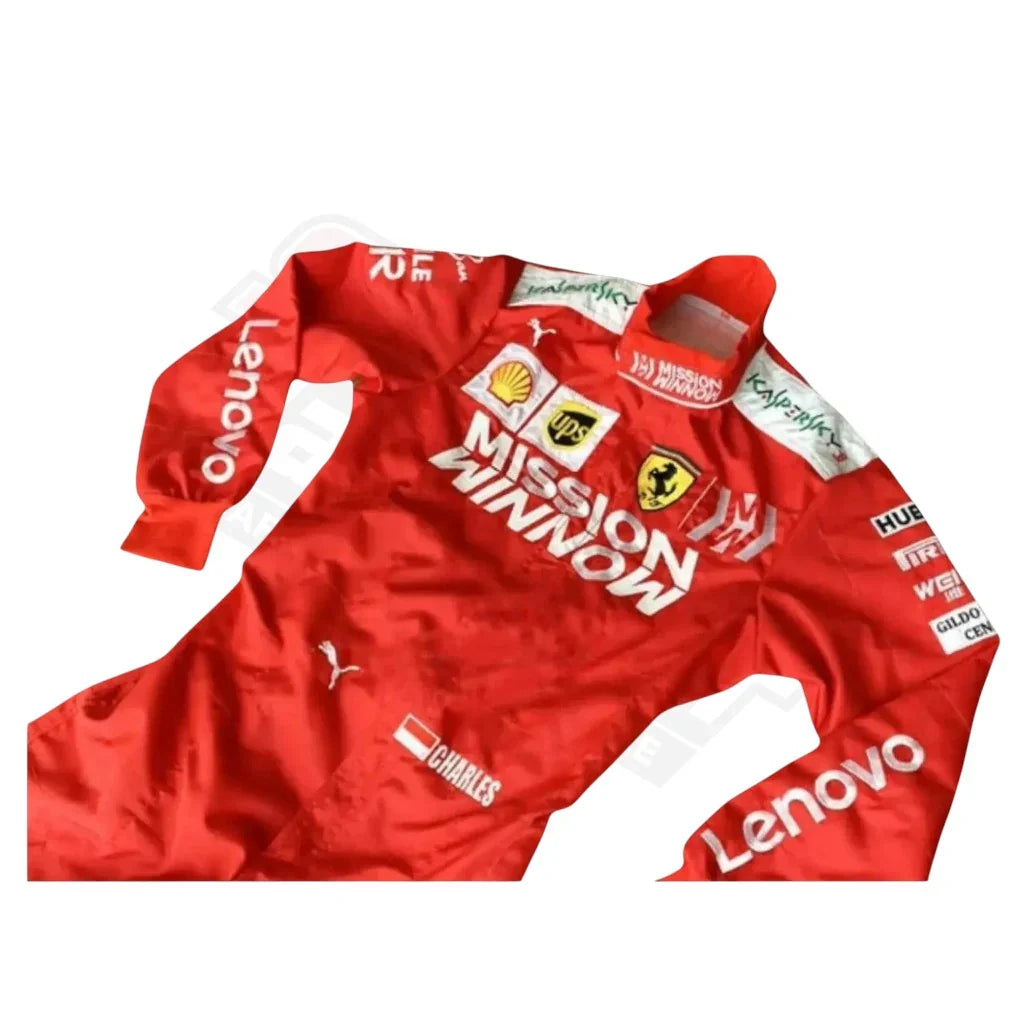 2019 Charles Leclerc Ferrari Mission Winnow F1 Race Suit