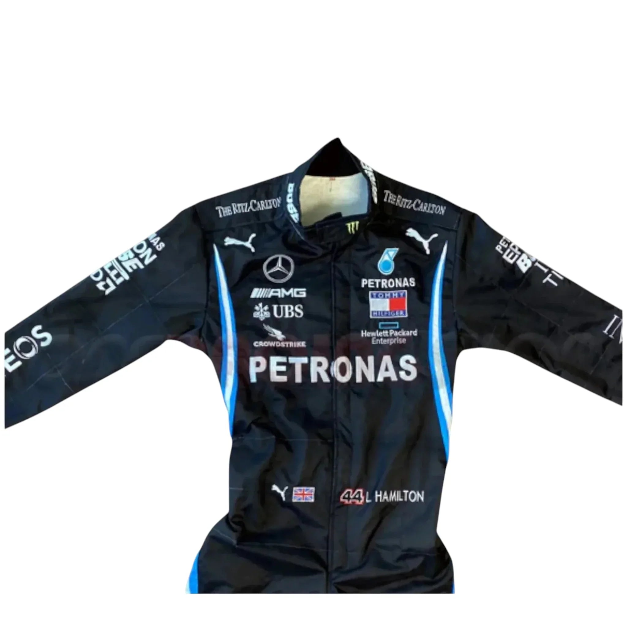 2021 Lewis Hamilton Mercedes F1 Embroidery Racing Suit
