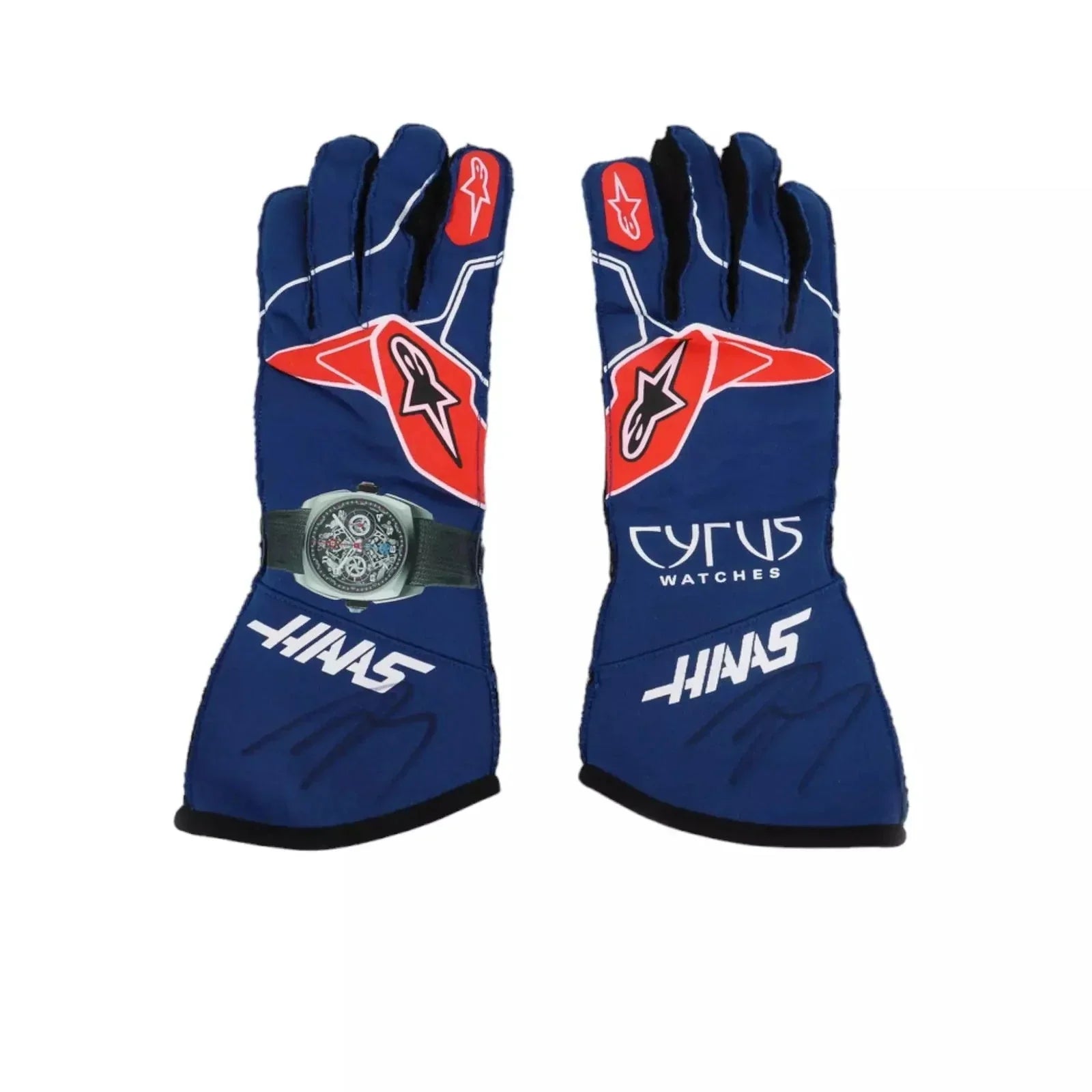 2022 Kevin Magnussen Haas F1 Race Gloves