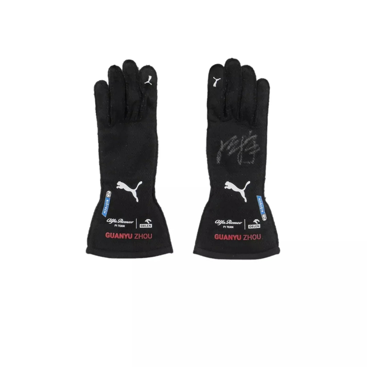 2022 Zhou Guanyu Singapore GP F1 Race Gloves