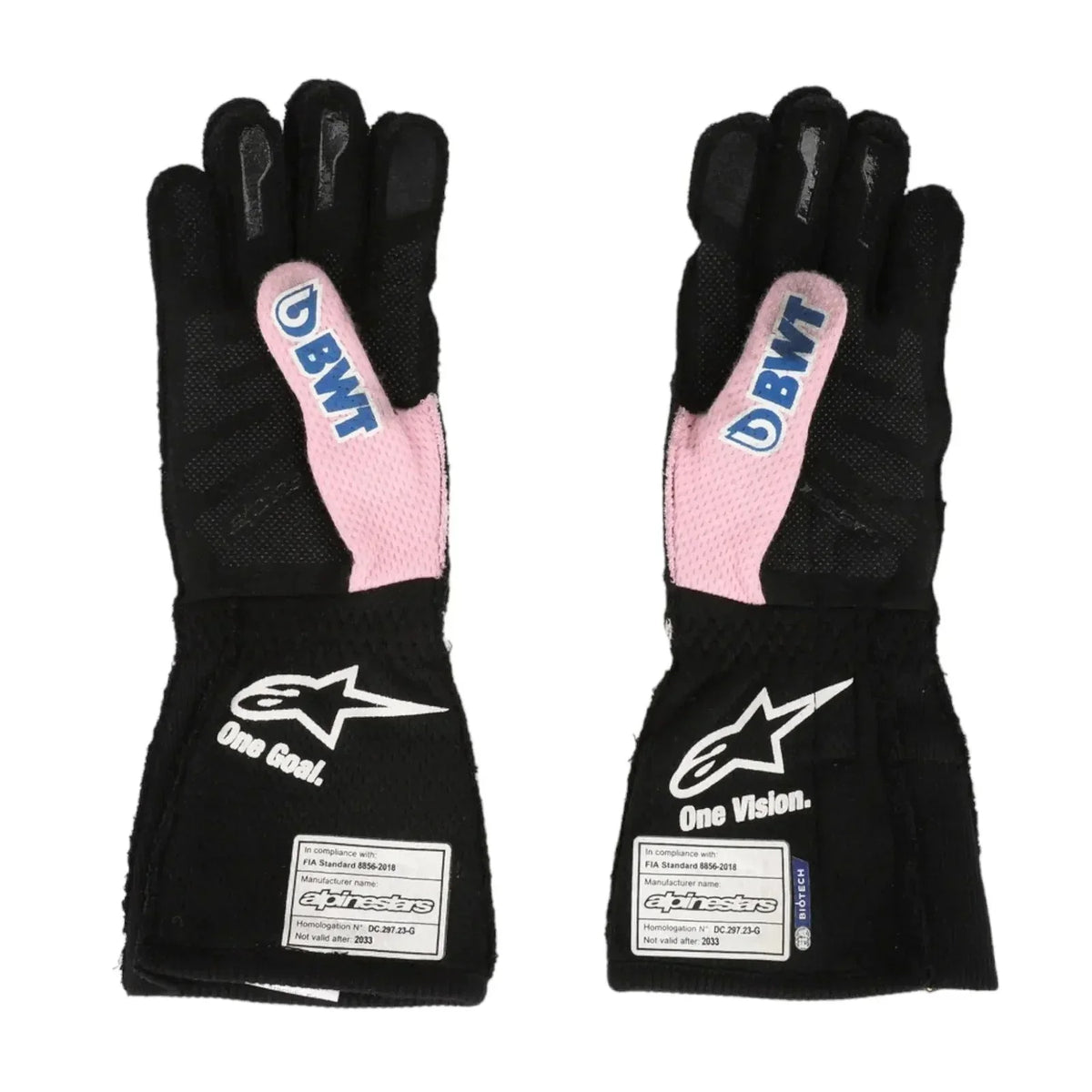 2023 Esteban Ocon Miami GP Weekend Worn Race Gloves