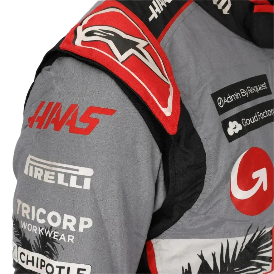 2023 Kevin Magnussen Haas F1 Race Suit Miami GP Edition