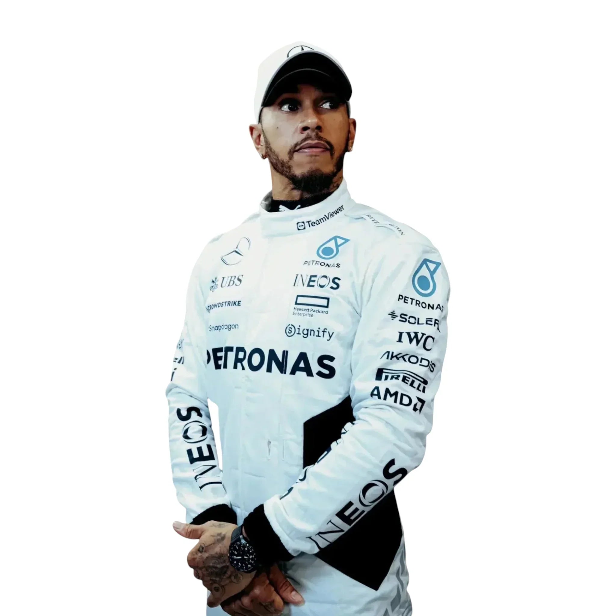 2024 Lewis Hamilton Qatar GP F1 Race Suit | Mercedes AMG