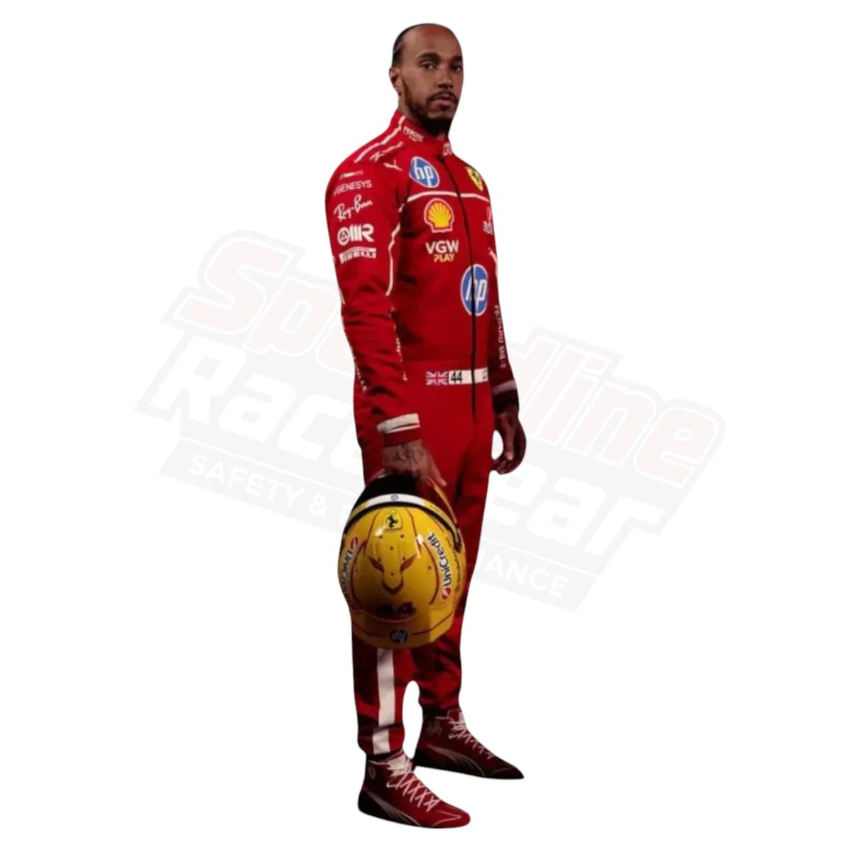 2025 Lewis Hamilton Scuderia Ferrari HP F1 Race Suit | Puma Replica