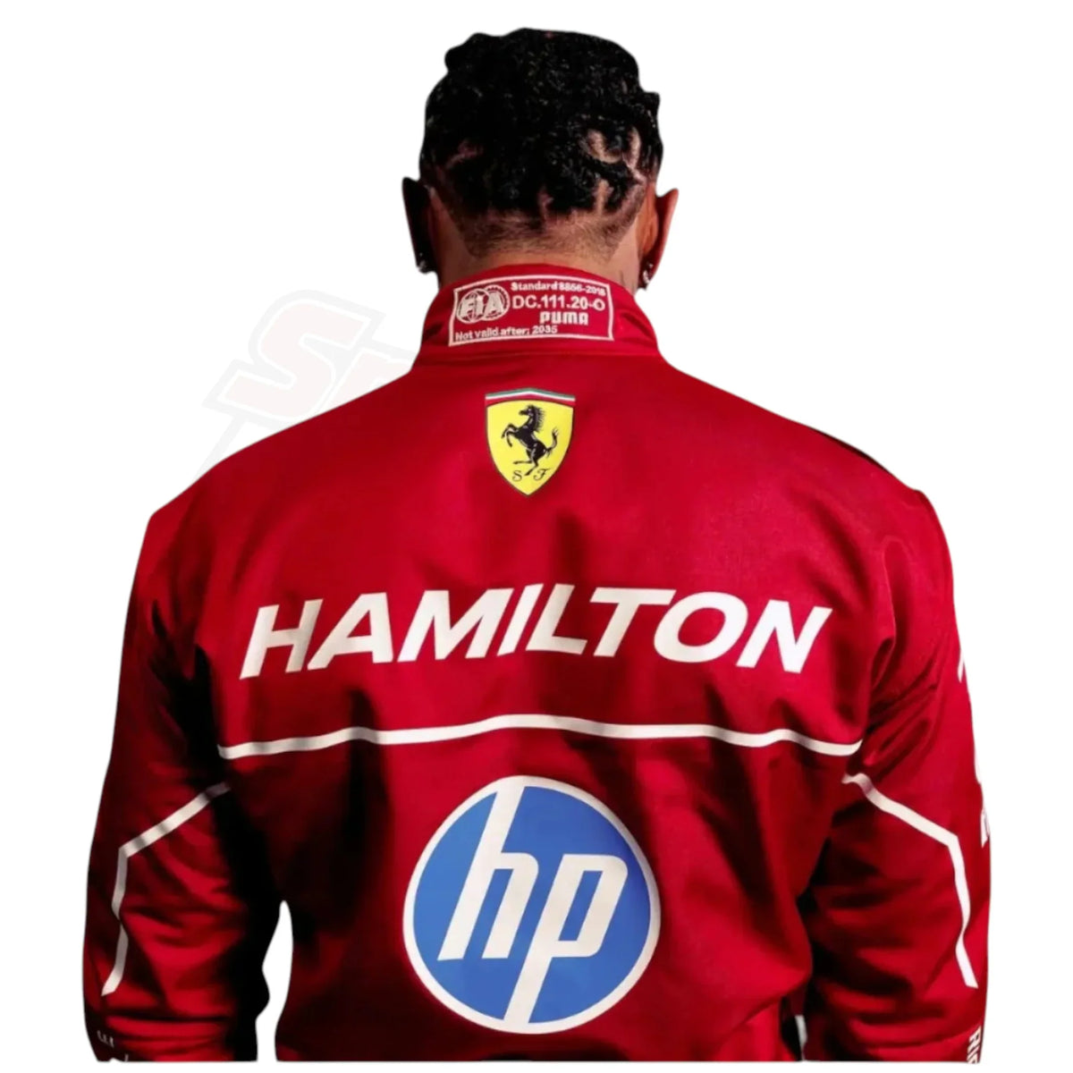 2025 Lewis Hamilton Scuderia Ferrari HP F1 Race Suit | Puma Replica