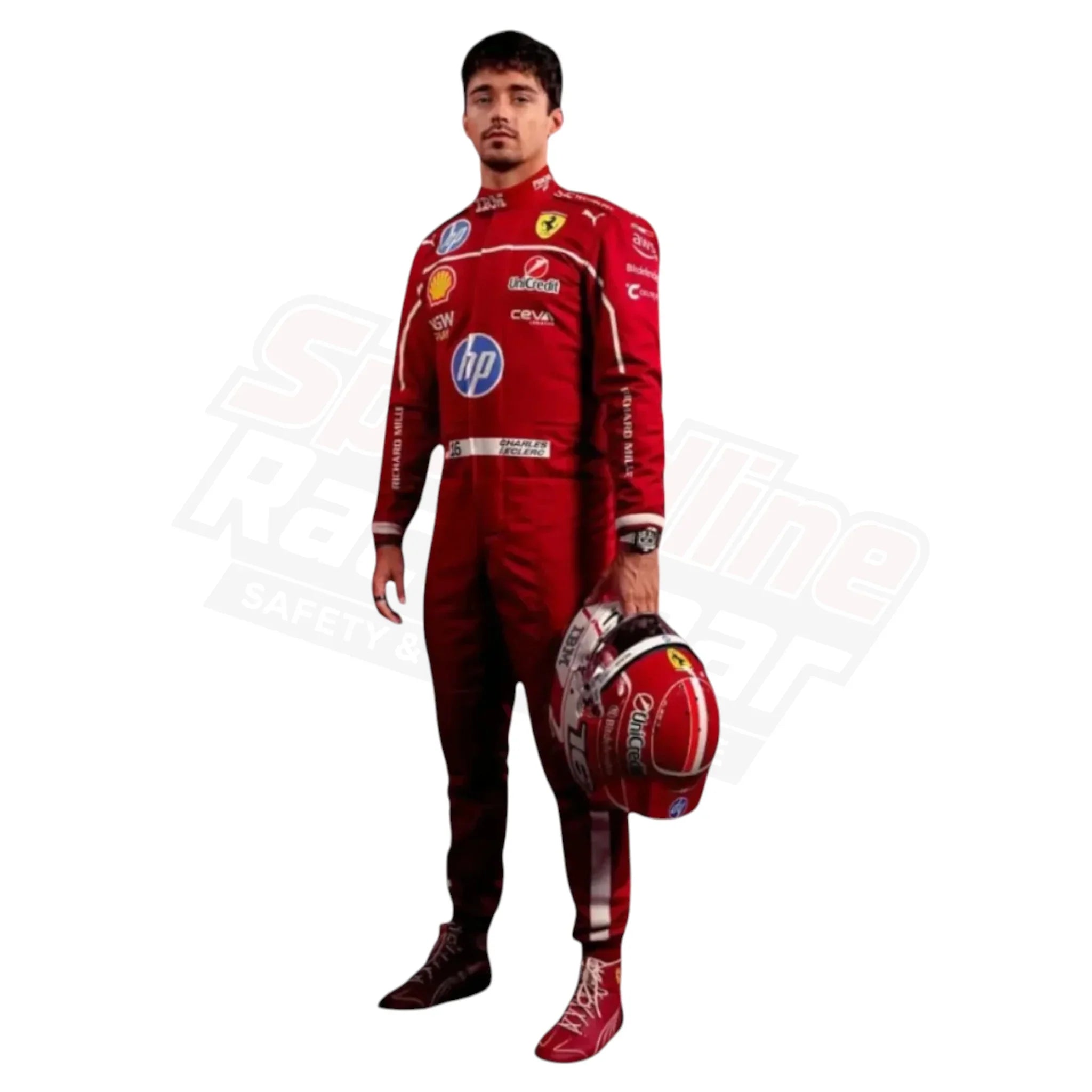 2025 Lewis Hamilton Scuderia Ferrari HP F1 Race Suit | Puma Replica