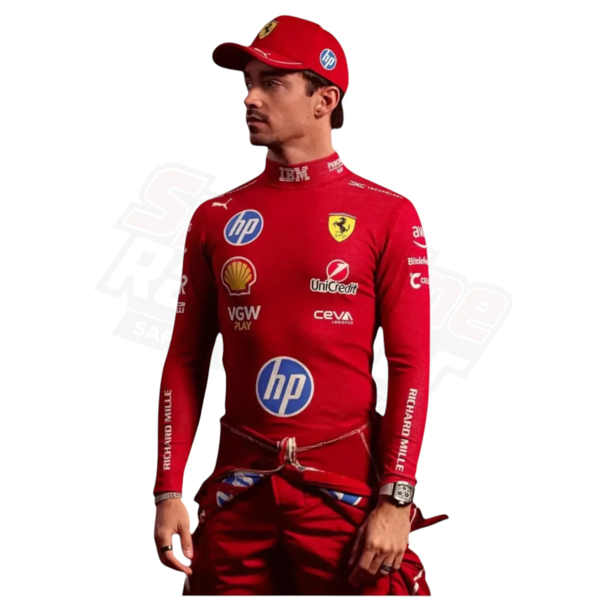 2025 Lewis Hamilton Scuderia Ferrari HP F1 Race Suit | Puma Replica