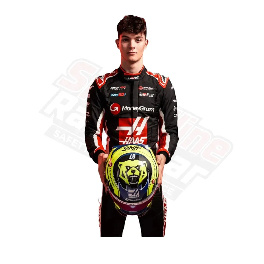 2025 Oliver Bearman Haas F1 Team Race Suit – Official Motorsport Edition