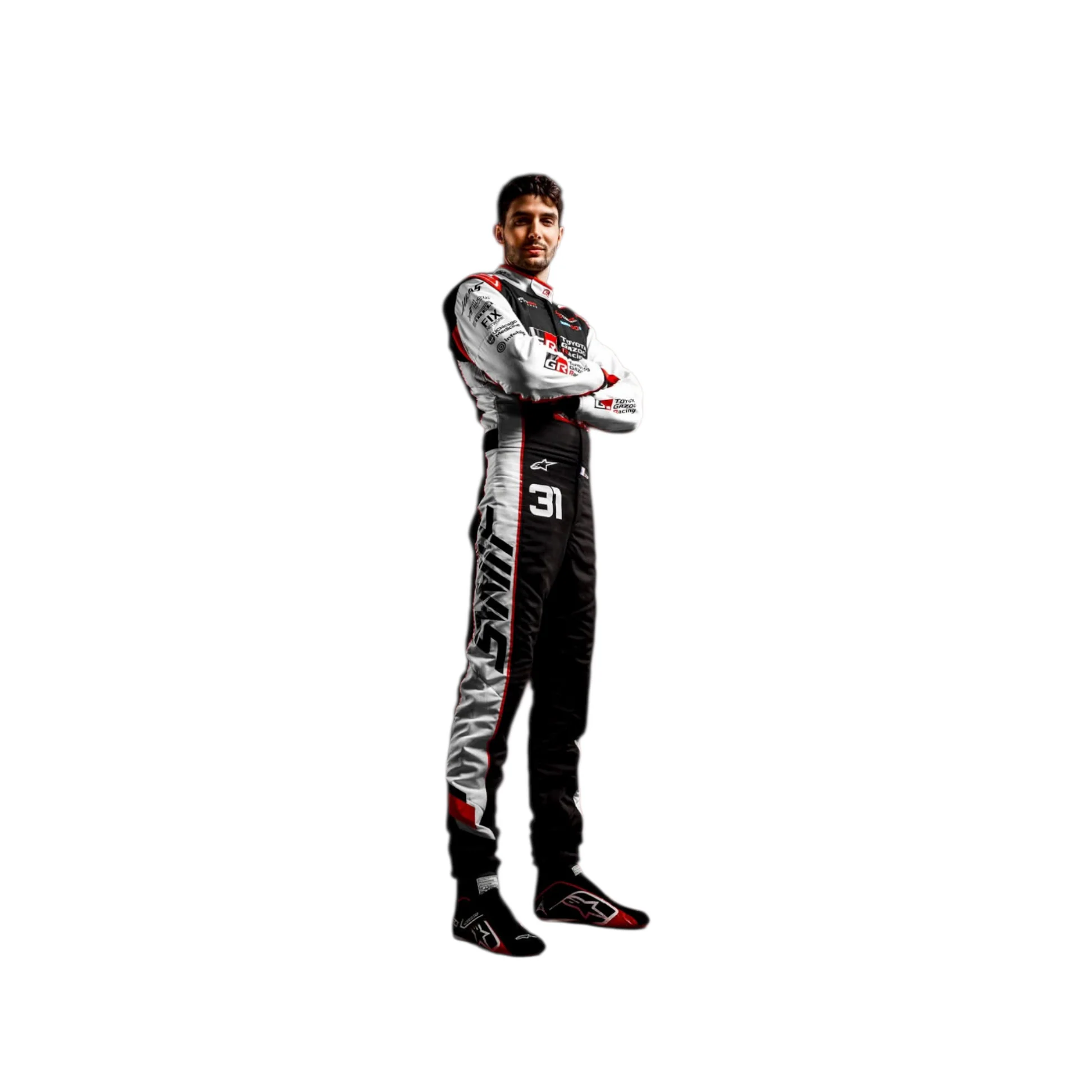 2026 Haas F1 Team Replica Race Suit – Pro Fit