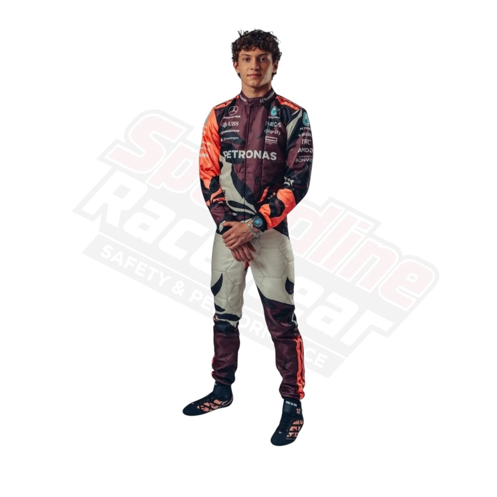 2025 Andrea Kimi Antonelli Mercedes F1 Miami GP Race Suit | Elite Motorsport Edition