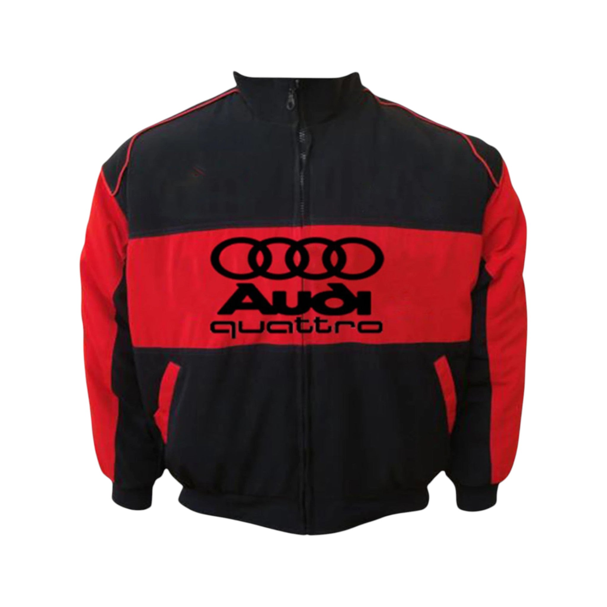 Audi Black & Red Vintage Racing Jacket – Motorsport Heritage