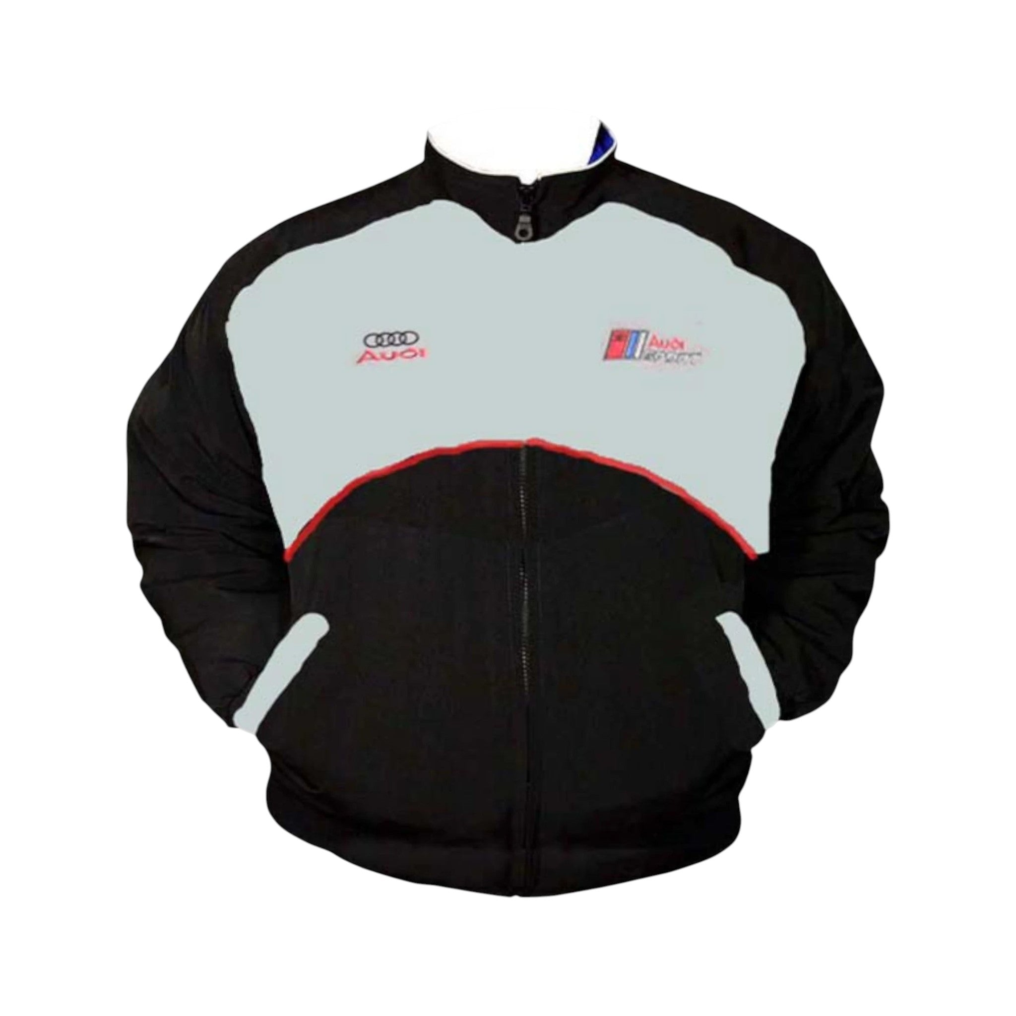 Audi Racing Vintage Jacket Black Light Gray – Motorsport Style