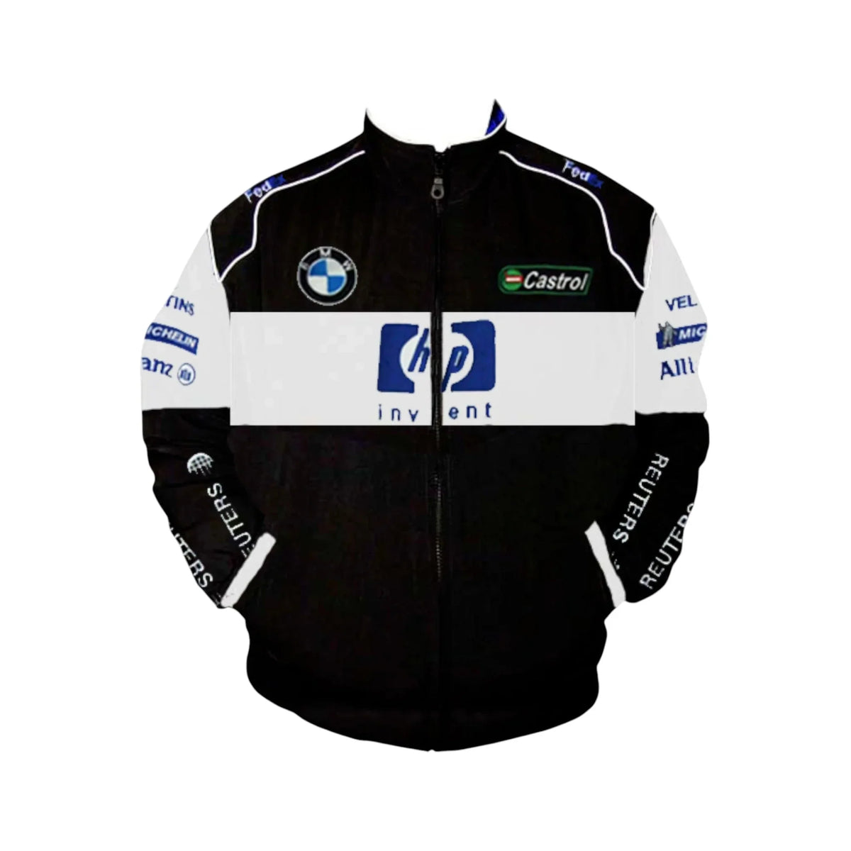 BMW Williams F1 Vintage Racing Jacket Black White