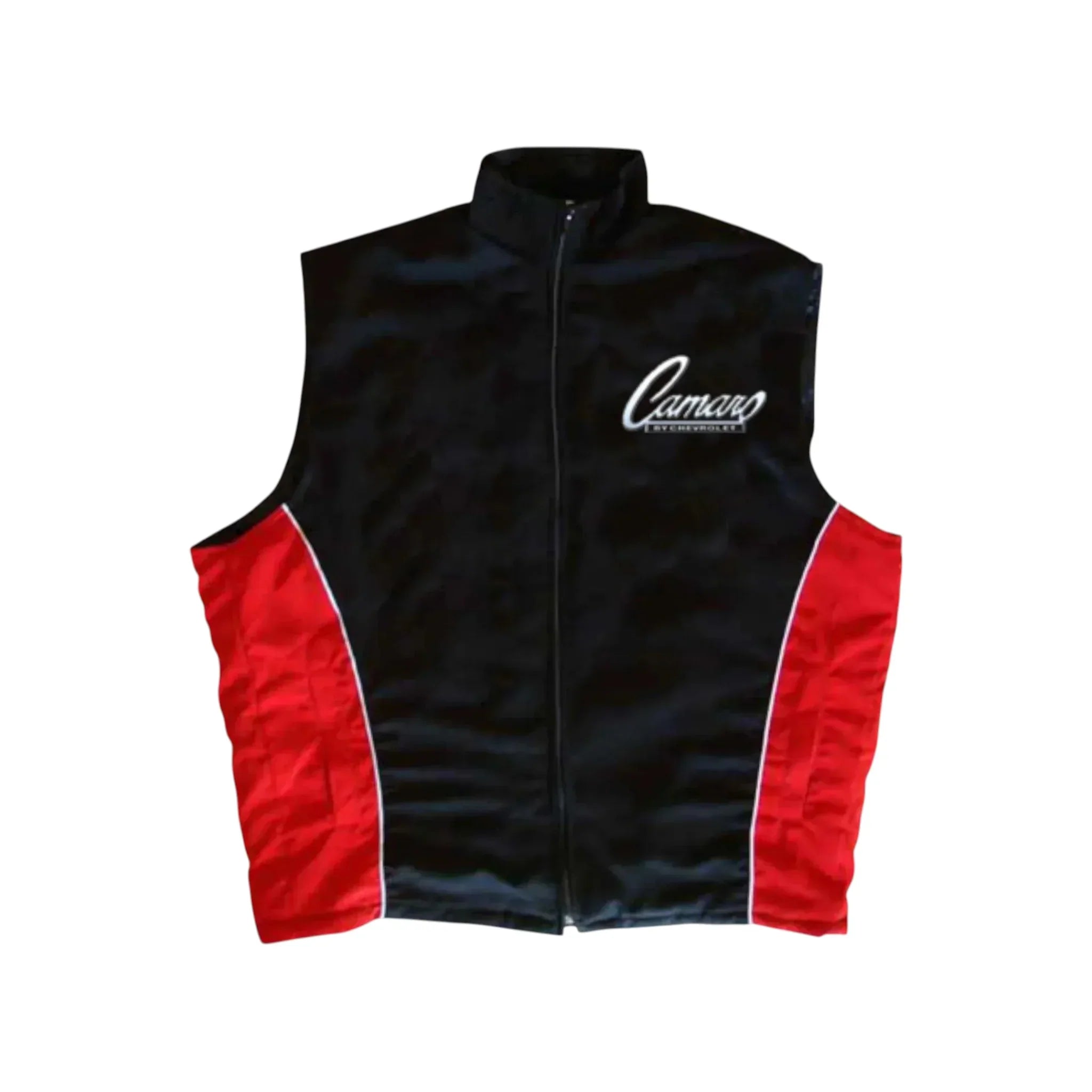 Camaro Black Red Vintage Racing Vest – Muscle Fit