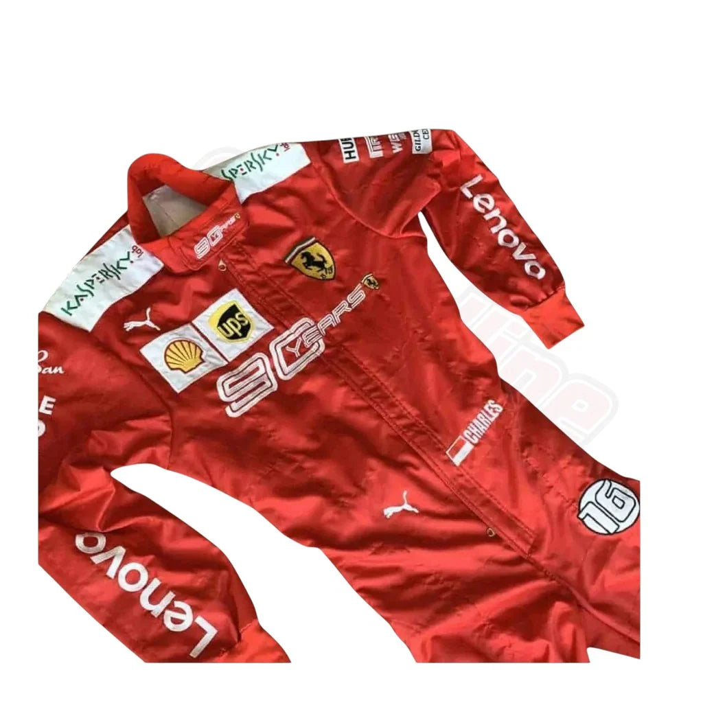Charles Leclerc 2019 Ferrari 90 Years F1 Embroidery Race Suit