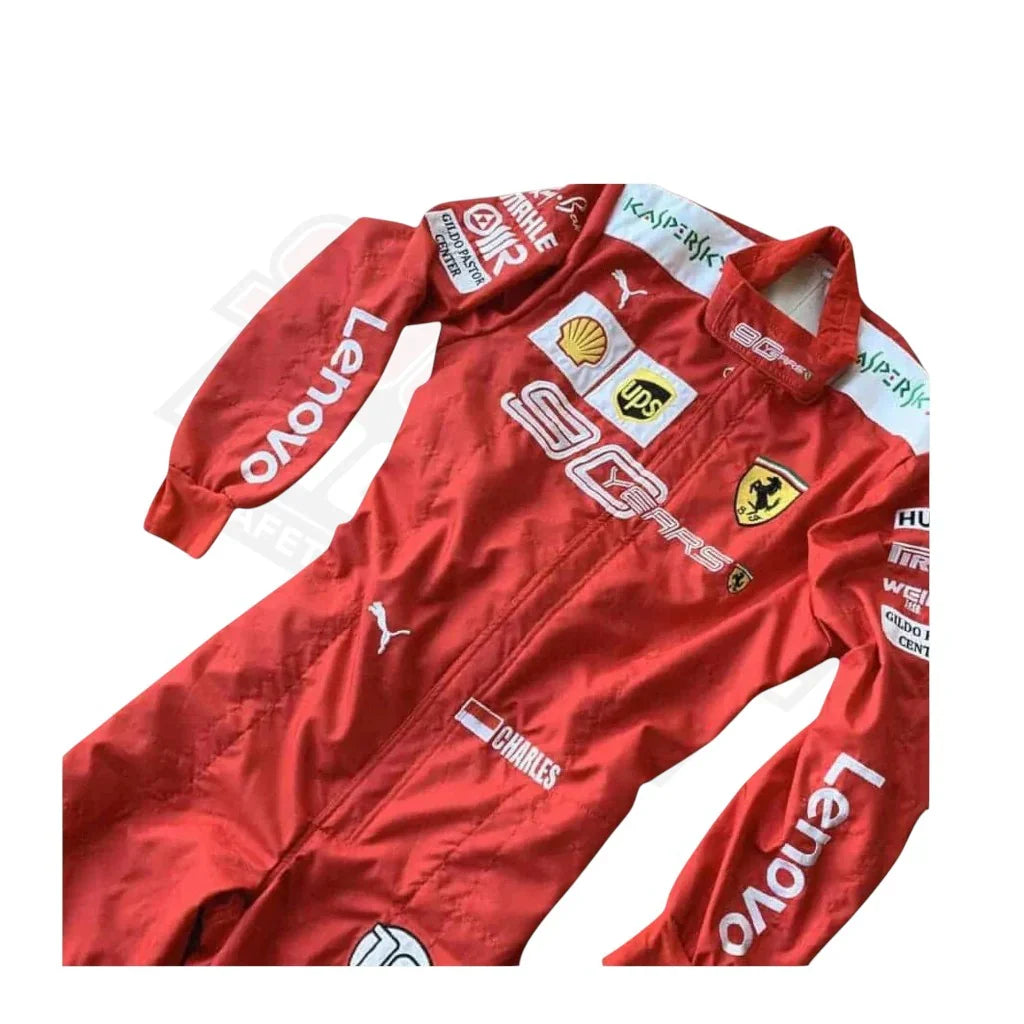 Charles Leclerc 2019 Ferrari 90 Years F1 Embroidery Race Suit