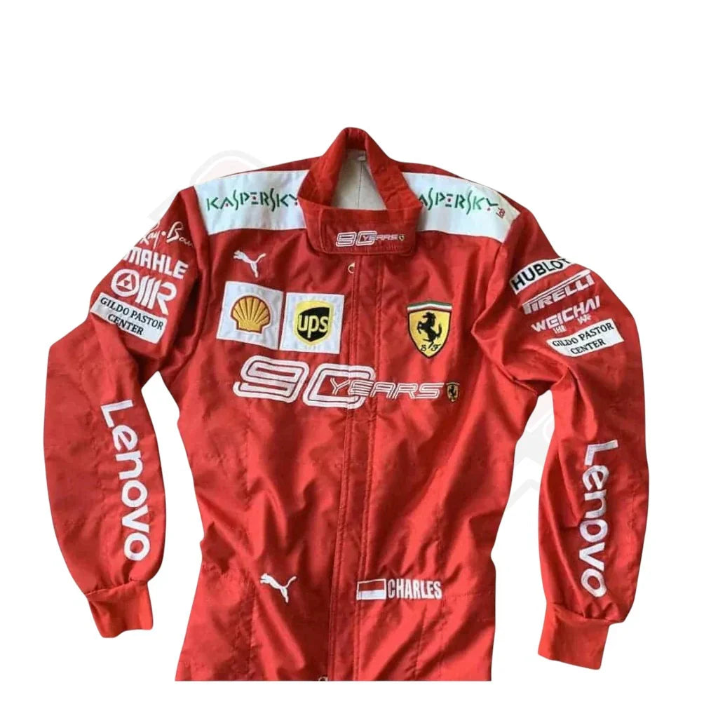 Charles Leclerc 2019 Ferrari 90 Years F1 Embroidery Race Suit