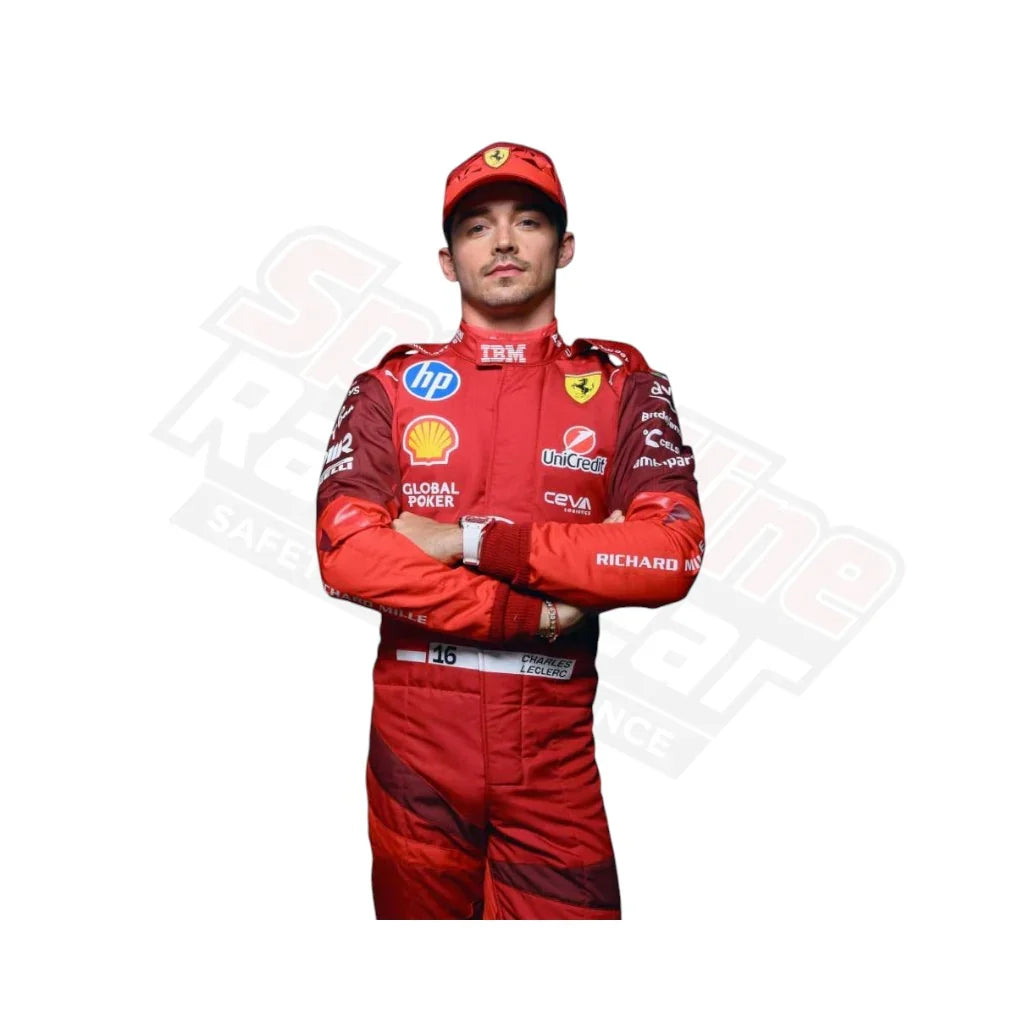 Charles Leclerc Ferrari HP Las Vegas 2025 F1 Race Suit – Premium Motorsport Edition