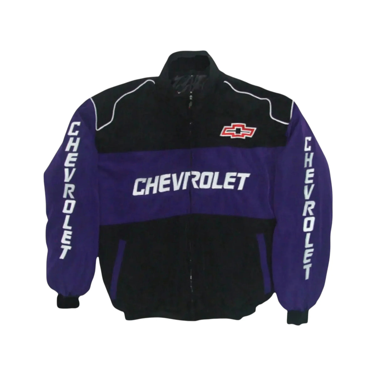 Chevrolet Black & Purple Vintage Racing Jacket