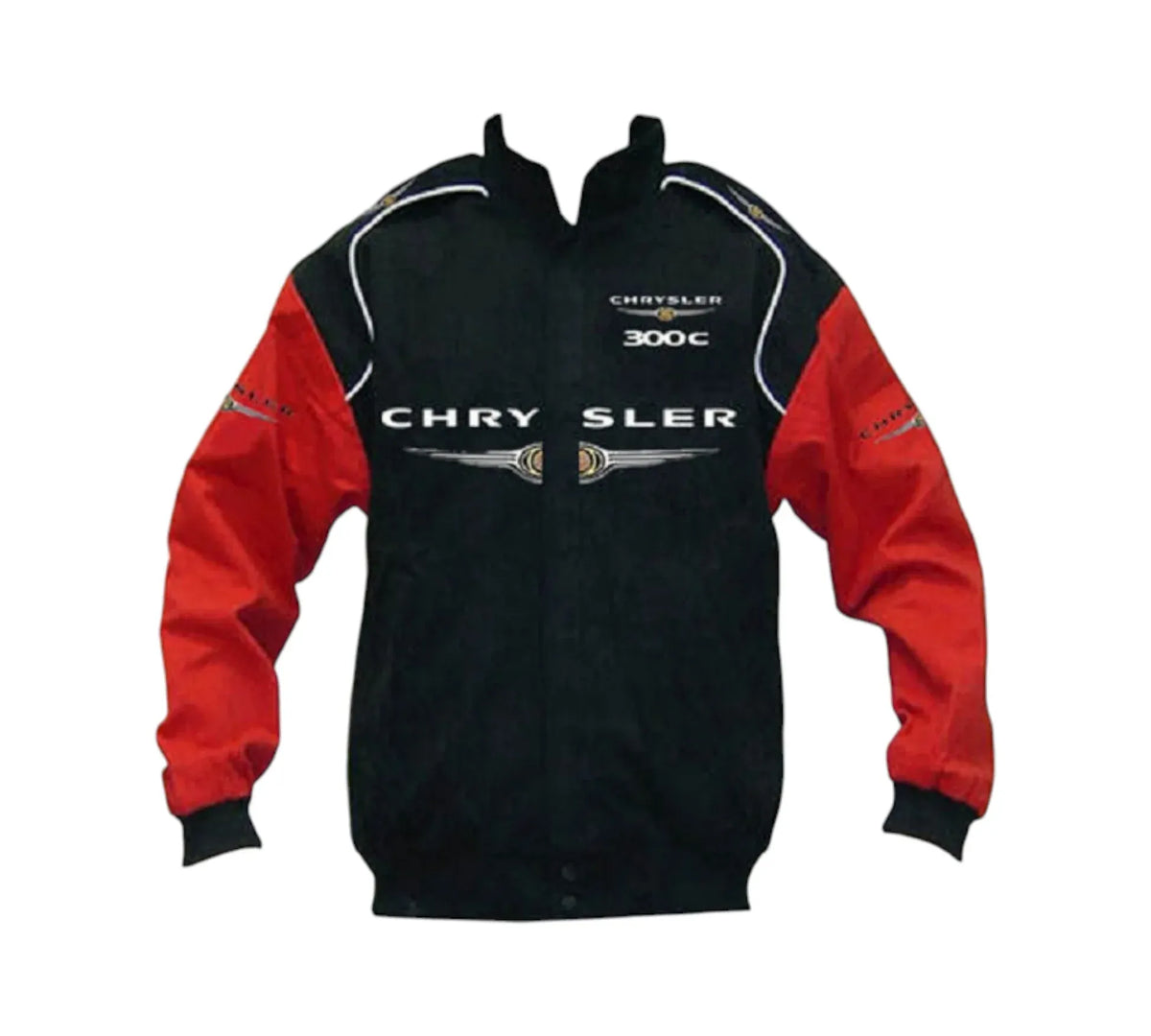 Chrysler 300C Black Red Vintage Racing Jacket
