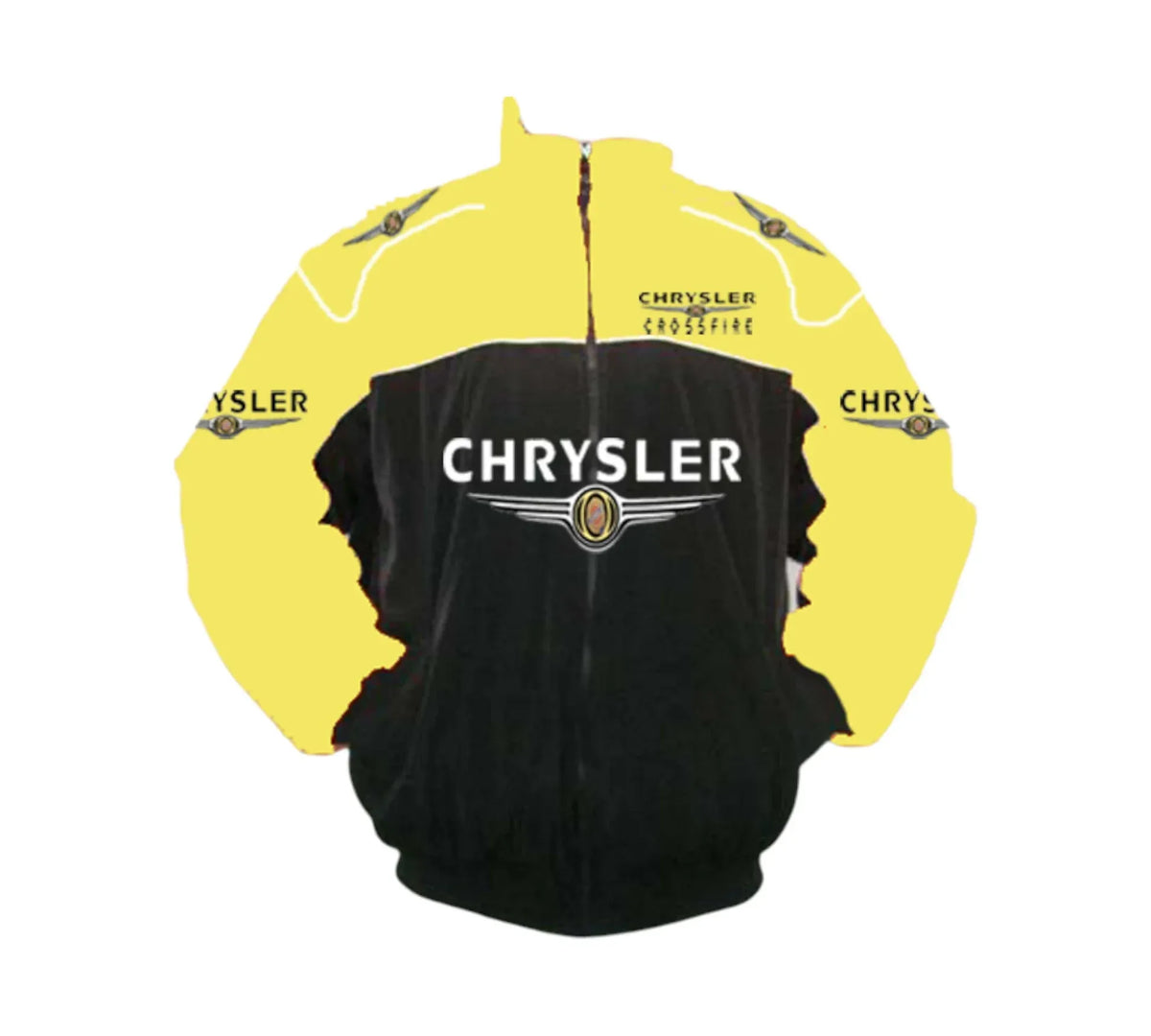 Chrysler Crossfire Yellow Black Vintage Racing Jacket