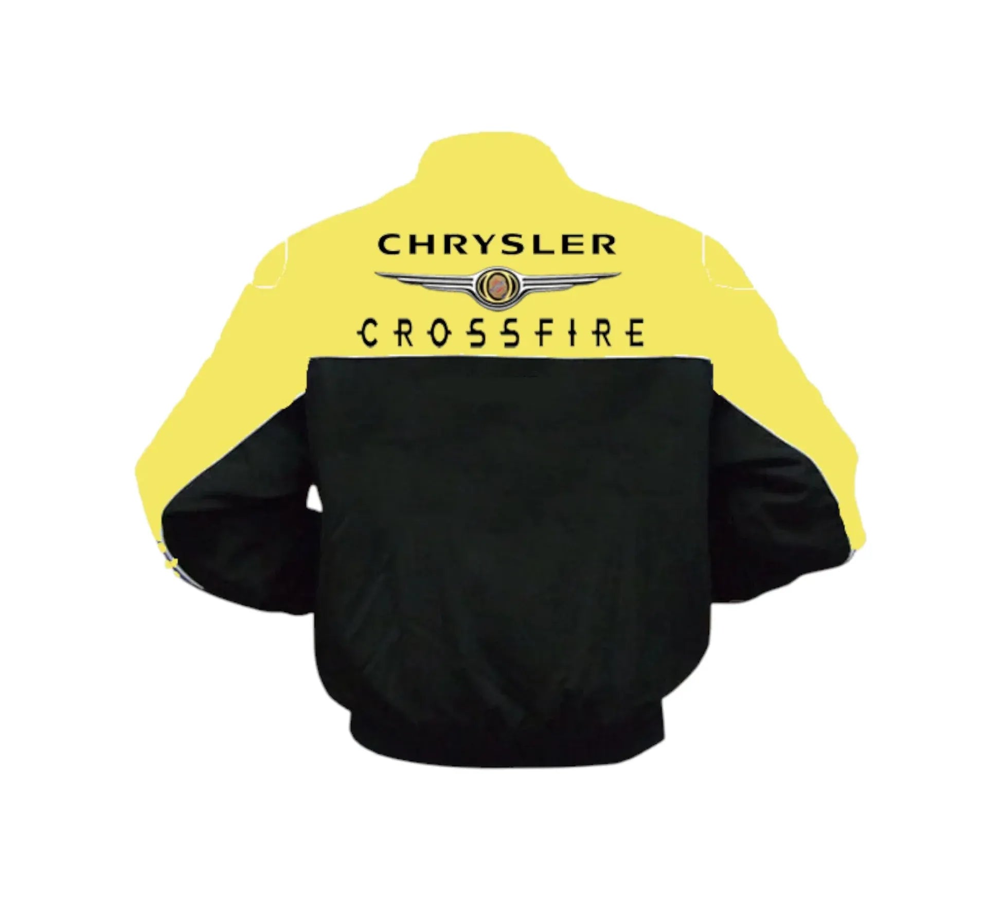 Chrysler Crossfire Yellow Black Vintage Racing Jacket