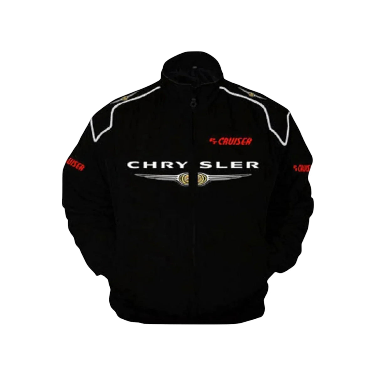 Chrysler PT Cruiser Retro Black Vintage Racing Jacket