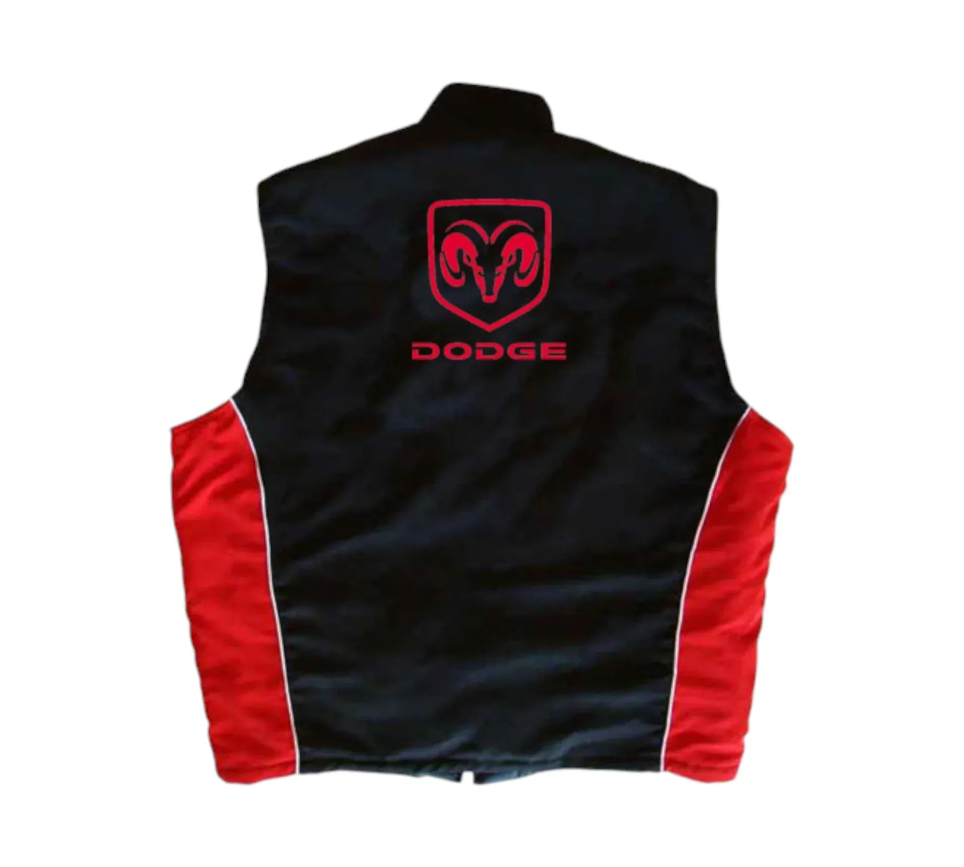 Dodge Black Red Vintage Racing Vest Streetwear