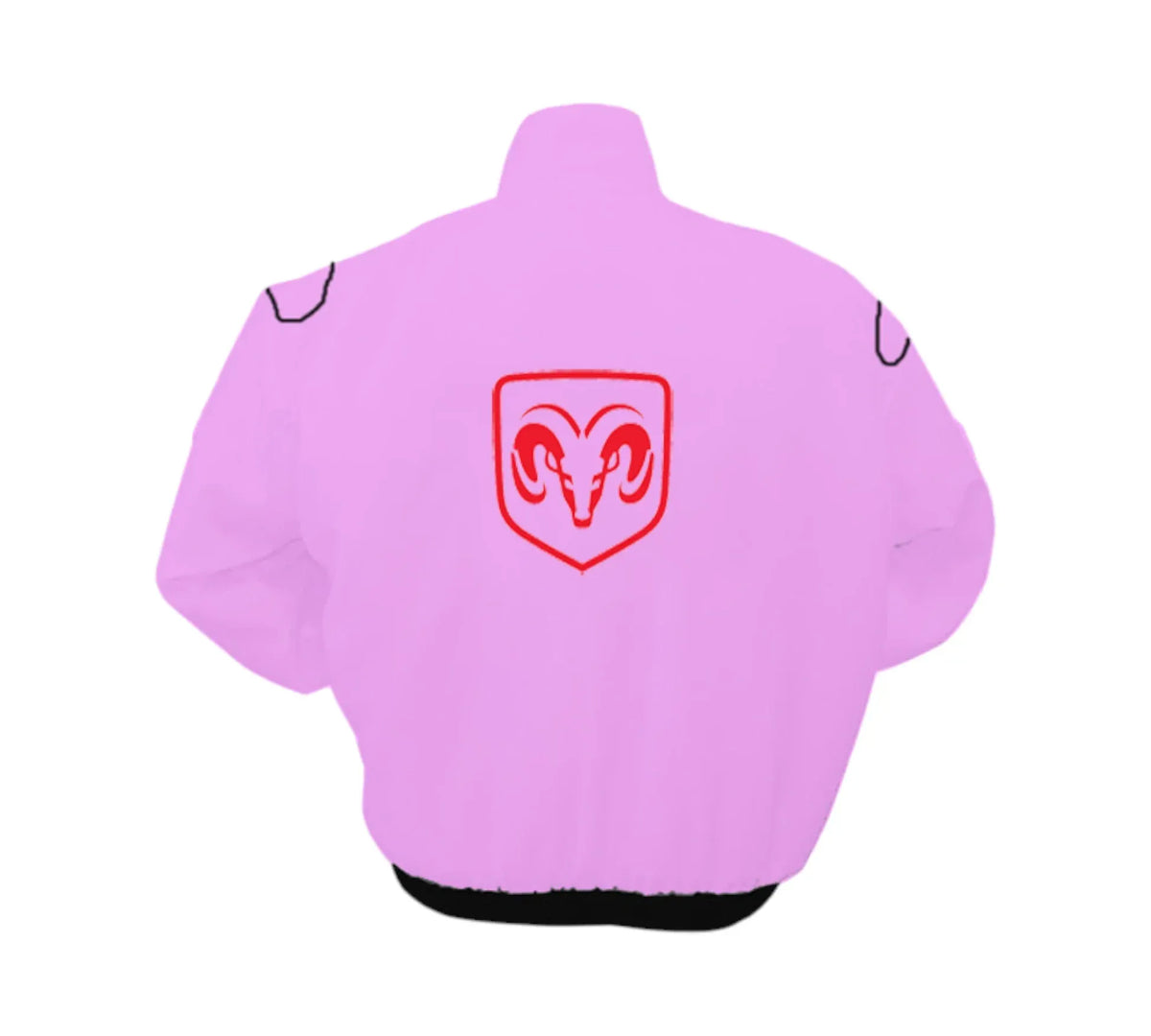 Dodge Pink Vintage Racing Jacket New Edition Street Style