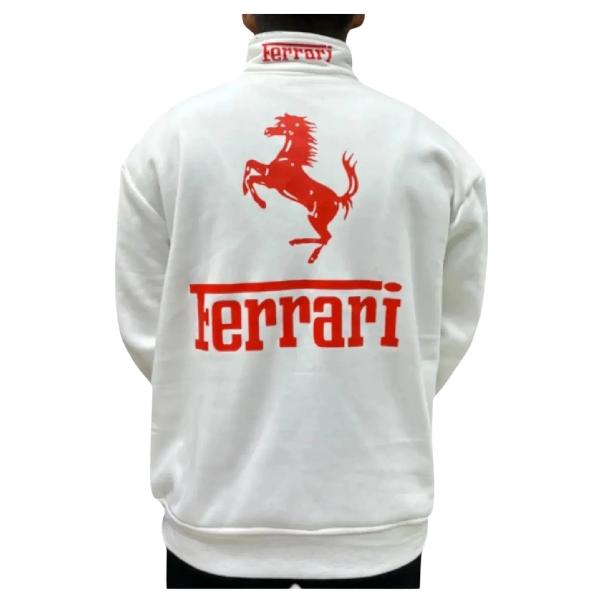 Ferrari F1 Scuderia Vintage Racing Jackets White