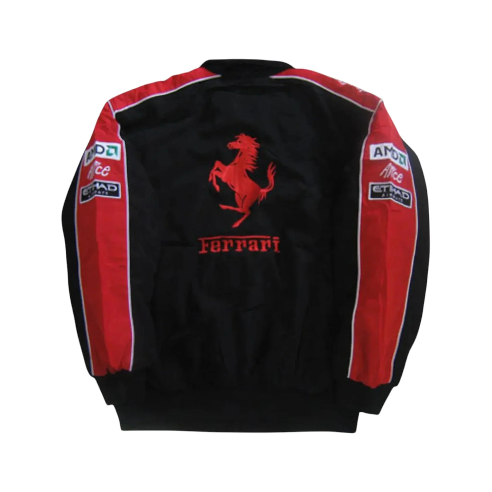 Ferrari F1 Vintage Racing Jacket Red Black Motorsport Streetwear