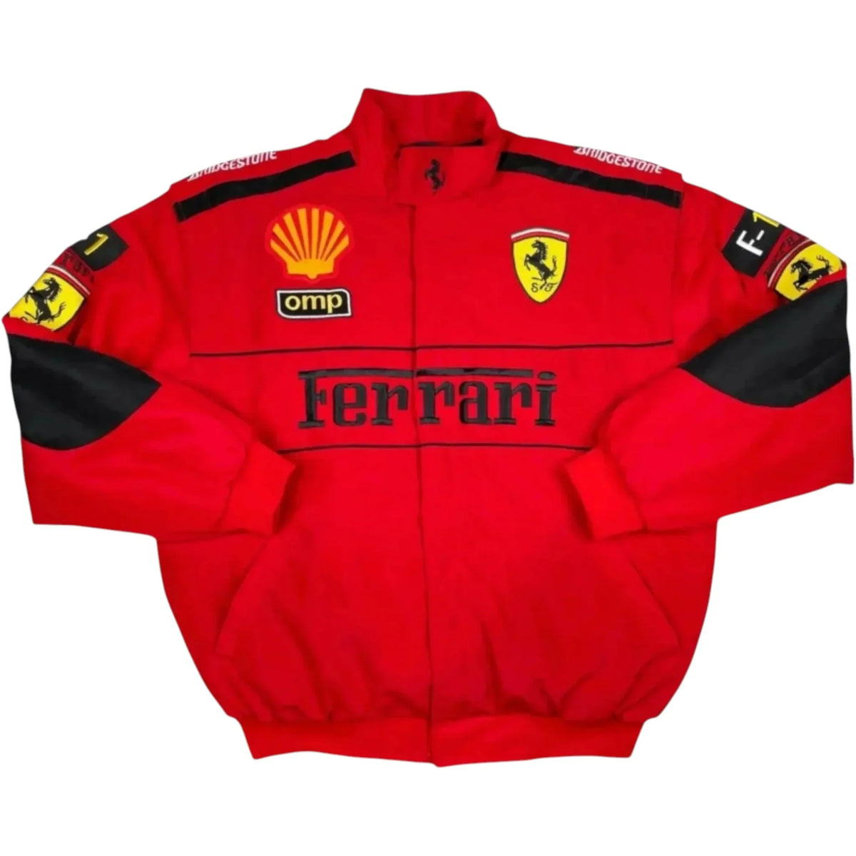 Ferrari F1 Vintage Embroidery Winter Racing Jacket – Heritage Motorsport Edition
