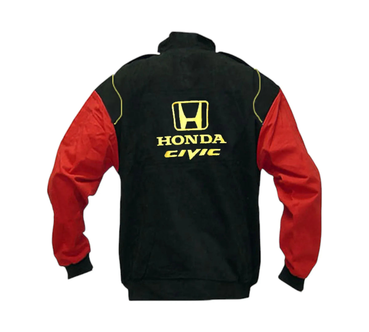 Honda Civic Racing Jacket Black & Red Vintage