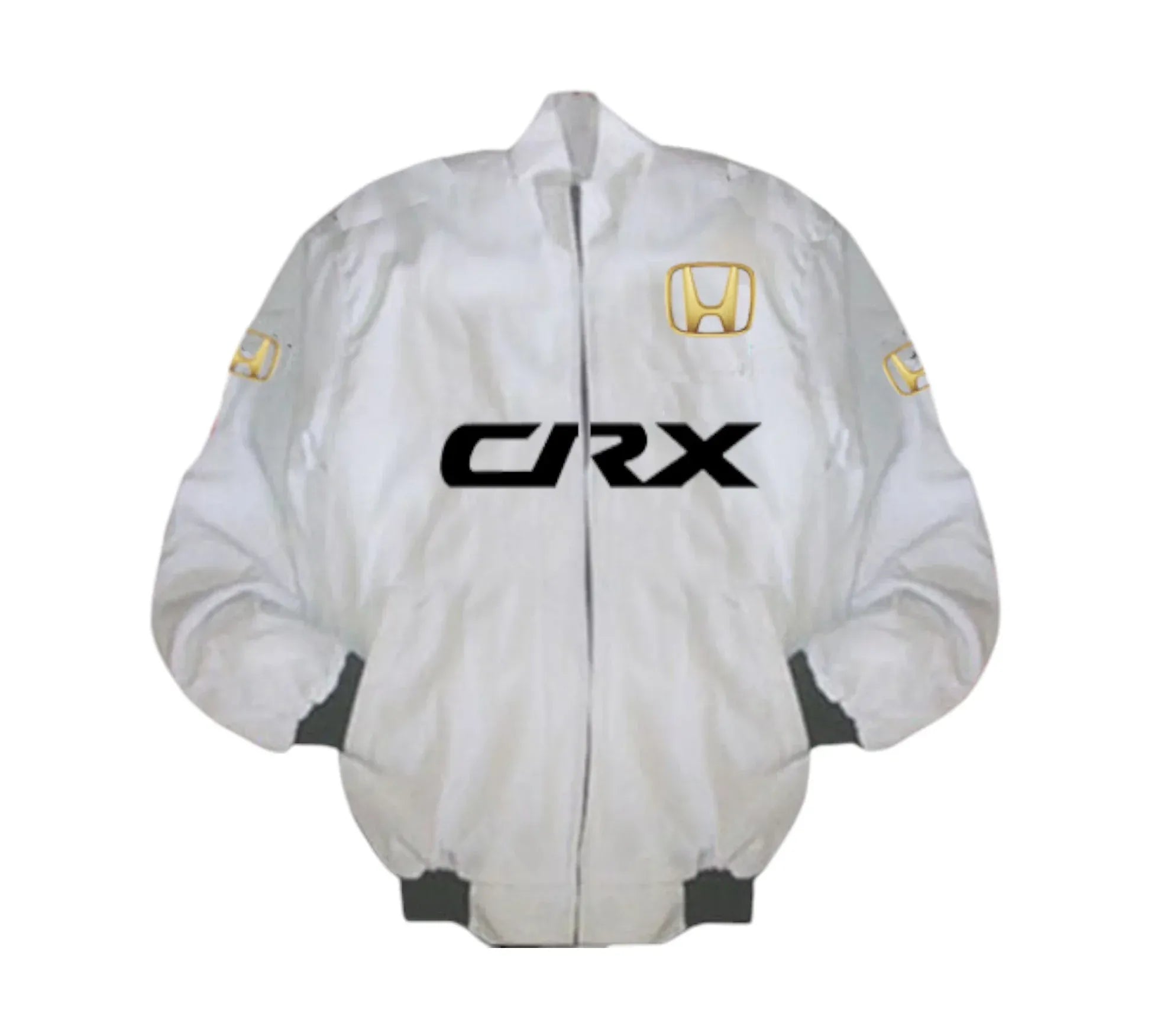 Honda CRX Vintage Racing Jacket – White Performance Edition
