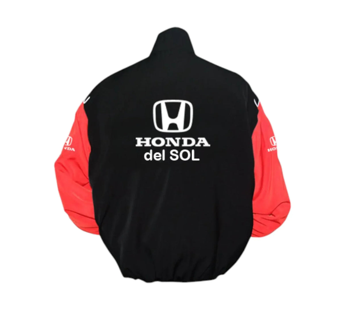 Honda del Sol Racing Vintage Jacket – Black & Red Performance Edition