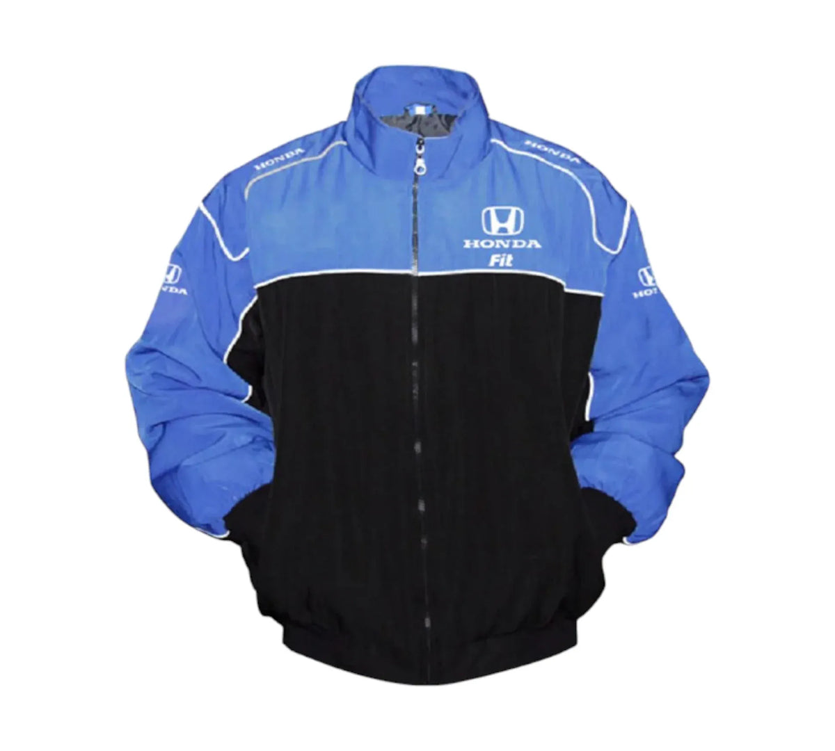 Honda Fit Vintage Racing Jacket – Blue & Black Performance Edition